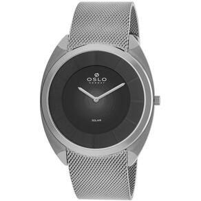 Relógio Oslo Masculino Ref: Ombsssvs0002 P1sx Slim Solar Prateado
