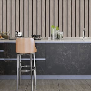 Papel De Parede Adesivo Ripado Madeira Lavável Sala Quarto Cozinha