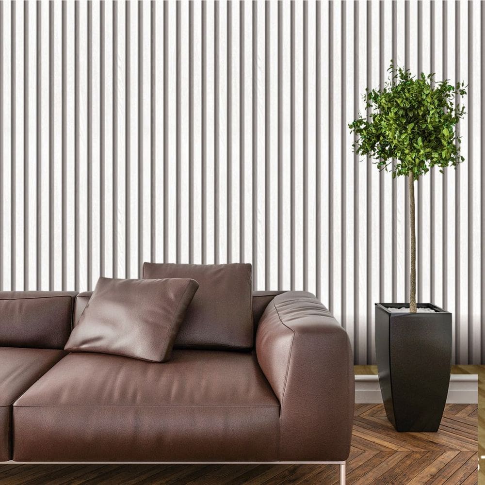 Papel De Parede Adesivo Ripado Madeira Lavável Sala Quarto Cozinha 3 METROS