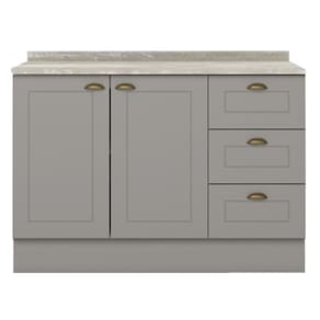 Balcao Pia Com Tampo 120 cm C353 Americana Cinza Calcare Henn