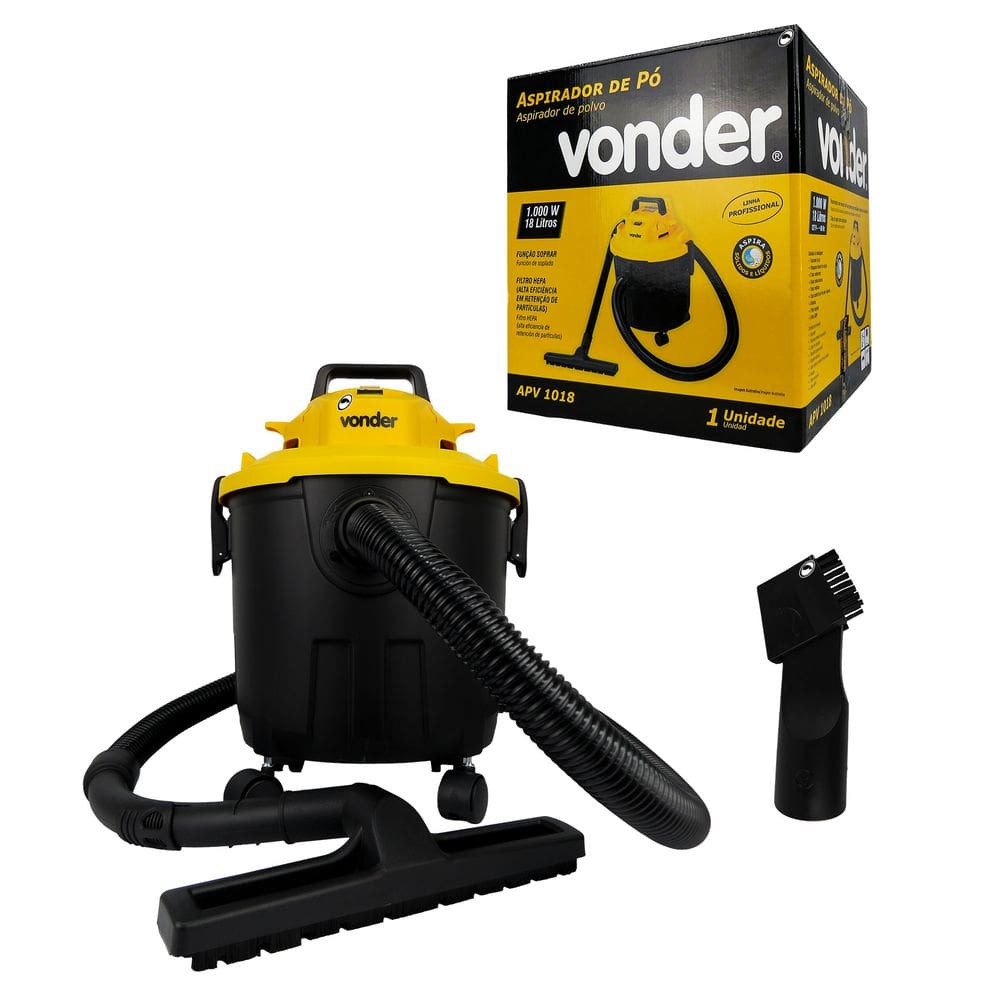 Aspirador De Pó e Líquidos 1000W 18 Litros APV 1018  127V Vonder