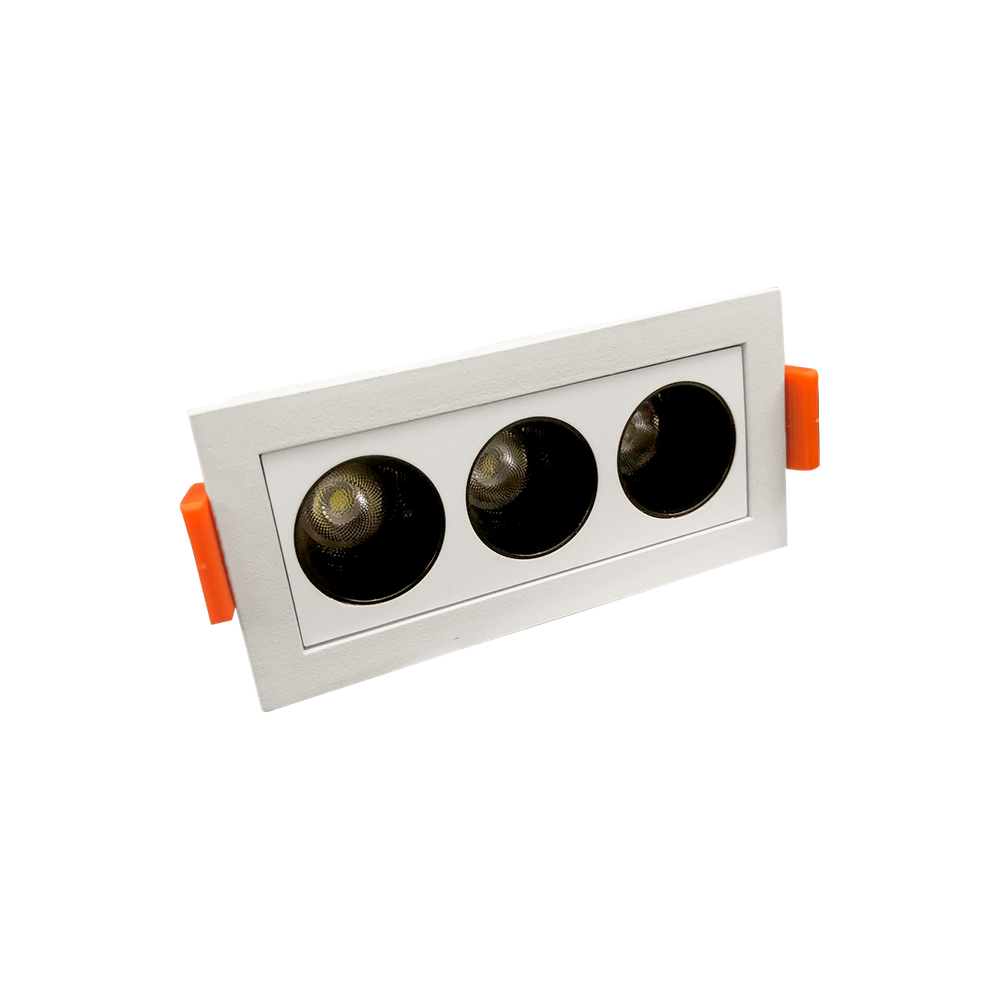 Spot Embutir Retangular Focco 9,5cm 6W 6000K