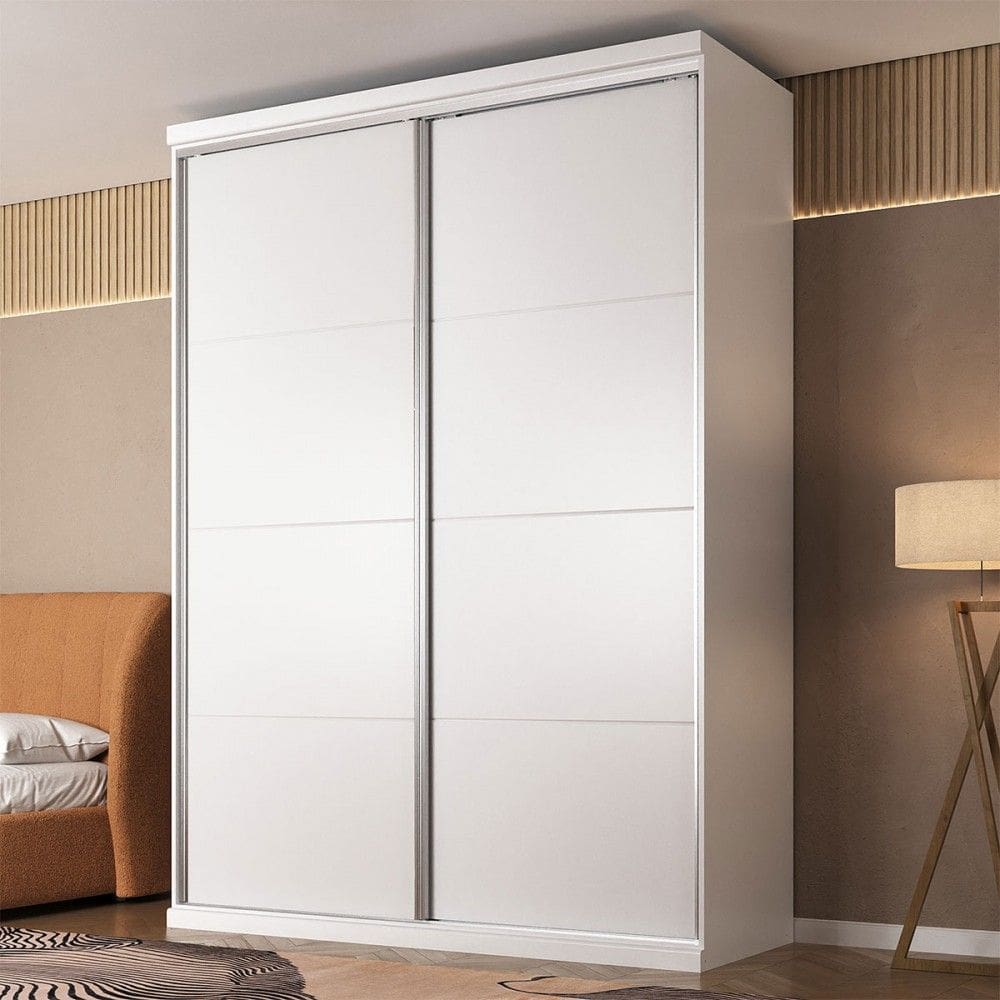 Guarda-Roupa Casal Sevilha 2 Portas 3 Gavetas Branco - Manbel
