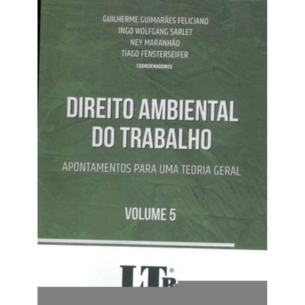 Direito Ambiental Do Trabalho - Apontamentos Para Uma Teoria Geral - Vol. 5