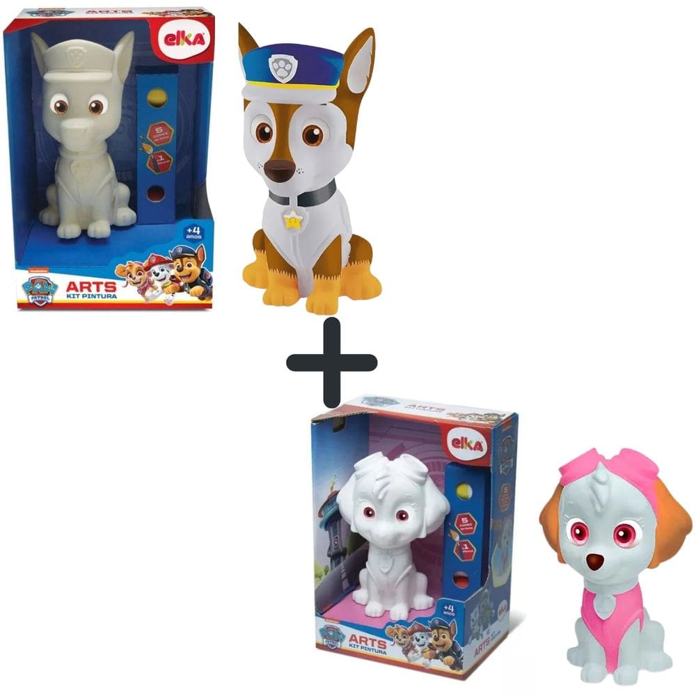 Kit de Pintura PC Personalize Seu Bonecos Skye Chase Vinil