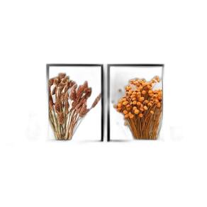 Quadros Ramos de Folhas Secas 45x34cm - Madeira Preta
