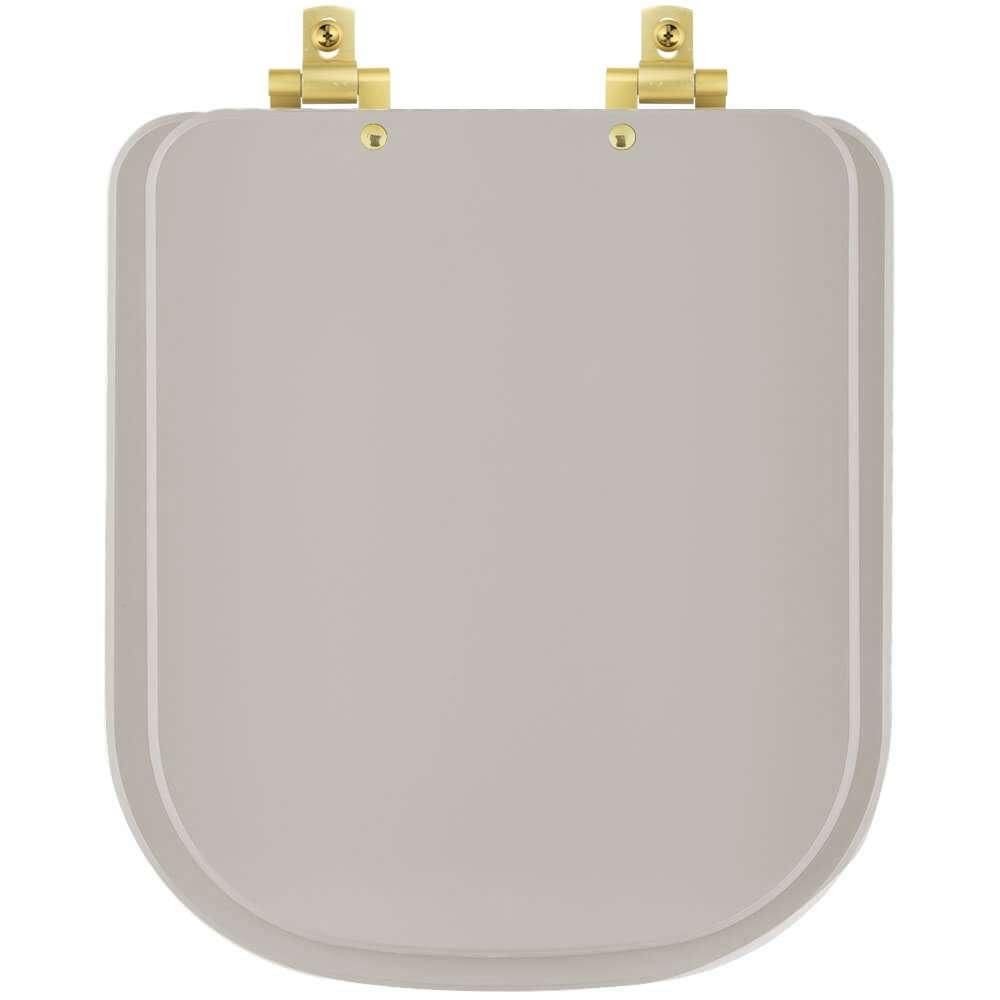 Assento Sanitário Soft Close Axis Barbante para vaso Deca com Ferragem Dourada