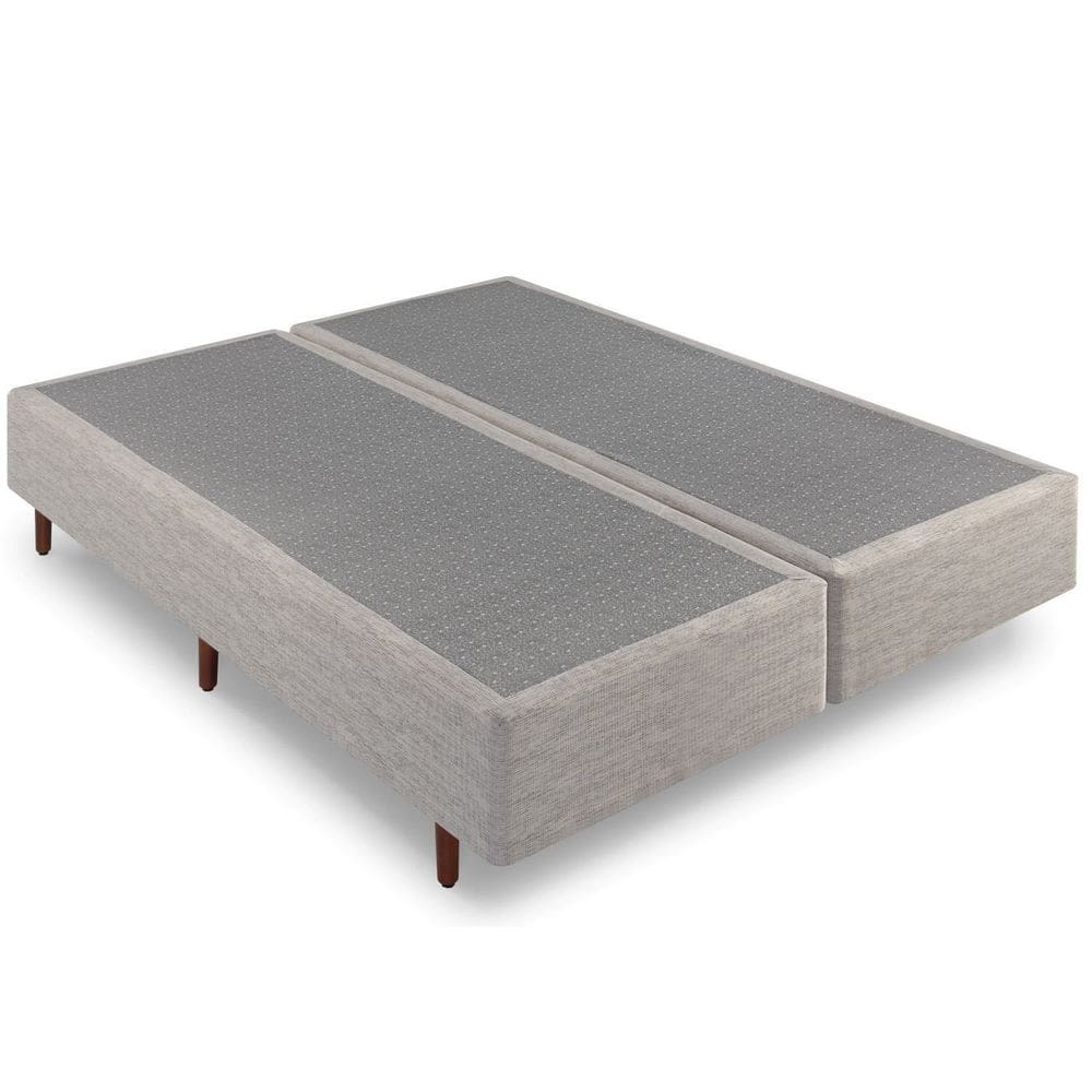 Base Cama Box King 193cmx203cmx37cm Bege