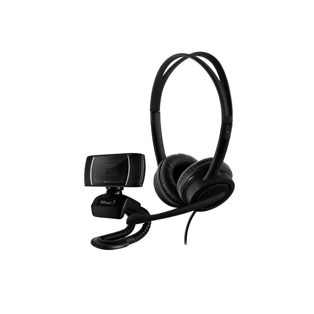 Combo Home Office Headset e Webcam Doba, Com Microfone, HD, Preto