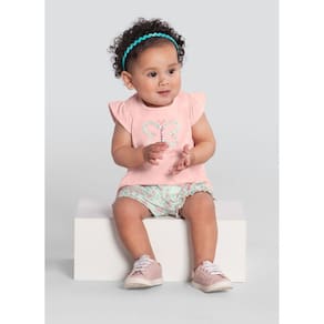 Conjunto Bebê Menina De Borboleta Rosa Brandili