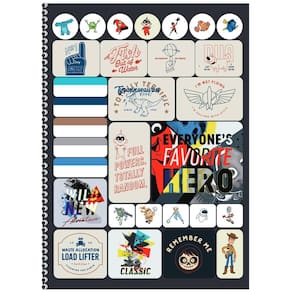 Caderno Capa Dura 1M Mundo Pixar Espiral Universitário