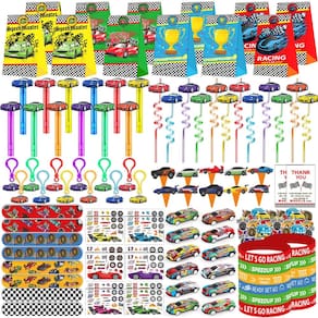 Conjunto de lembrancinhas de festa PLOUGVI, 232 peças, decoração de aniversário de carro de corrida