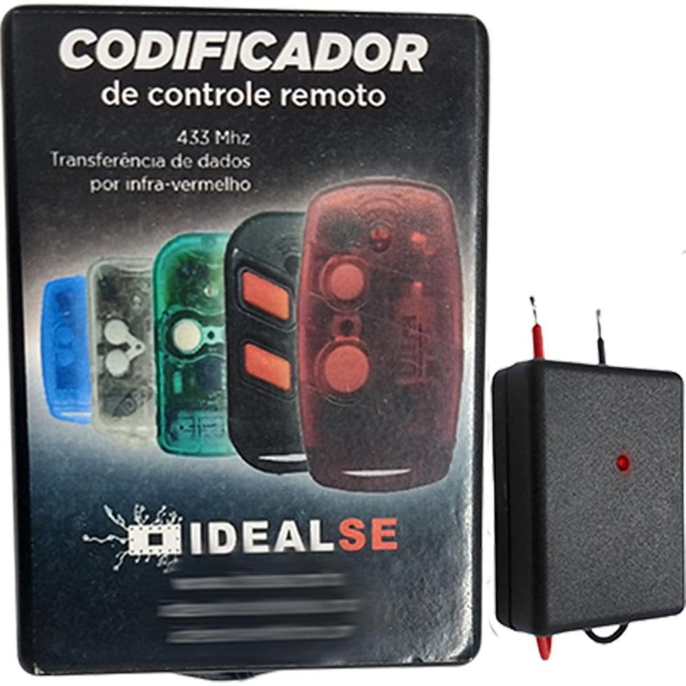 Kit Codificador Idealse A Bateria + 10 Controles Regravável
