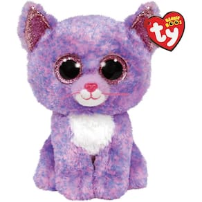 Gorro de pelúcia Ty Cassidy Cat Boo 15 cm multicolorido