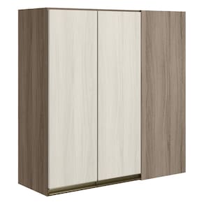 Armario Canto Reto 2P MDF 86cm Kali 12043 Carvalho Toq Bianco Toq Nicioli