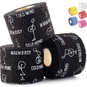 Fita adesiva WARM BODY COLD MIND Lifting Weightlifting preta