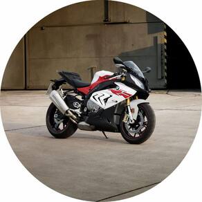 Painel Redondo Tecido Sublimado 3D Moto Frd-5678