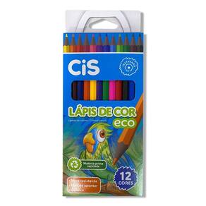 Lápis De Cor Eco Com 12 Cores Eco Cis