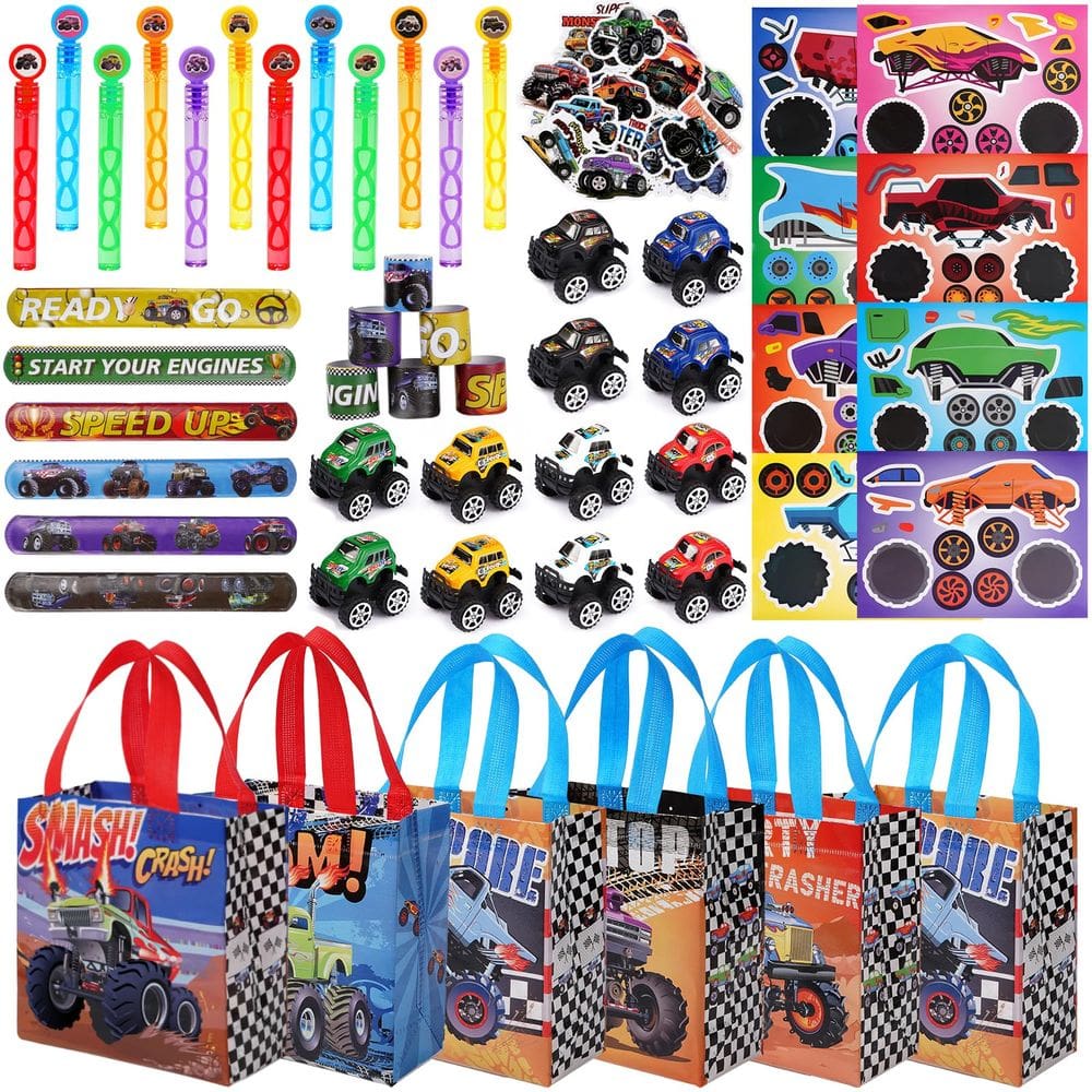 Conjunto de lembrancinhas de festa Vanblue Truck Car com tema de 110 unidades para crianças