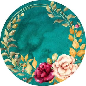 Painel Redondo 3D Sublimado Floral Frd-4843