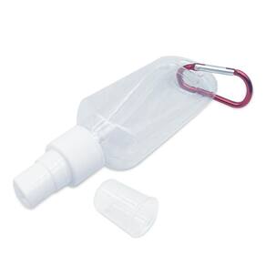 Frasco Borrifador Spray Mosquetão Álcool Perfume Água 60Ml