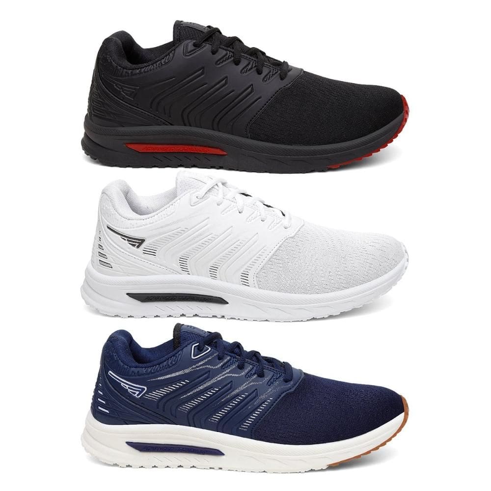 Kit 3 Tênis Masculino Esportivo Com Cadarços Versátil