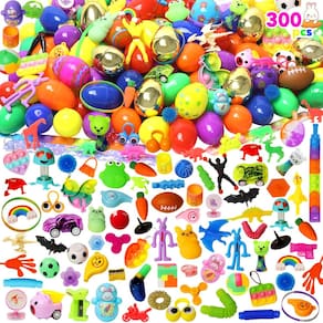 Ovos de Páscoa pré-cheios Supovil, 300 unidades com brinquedos no interior