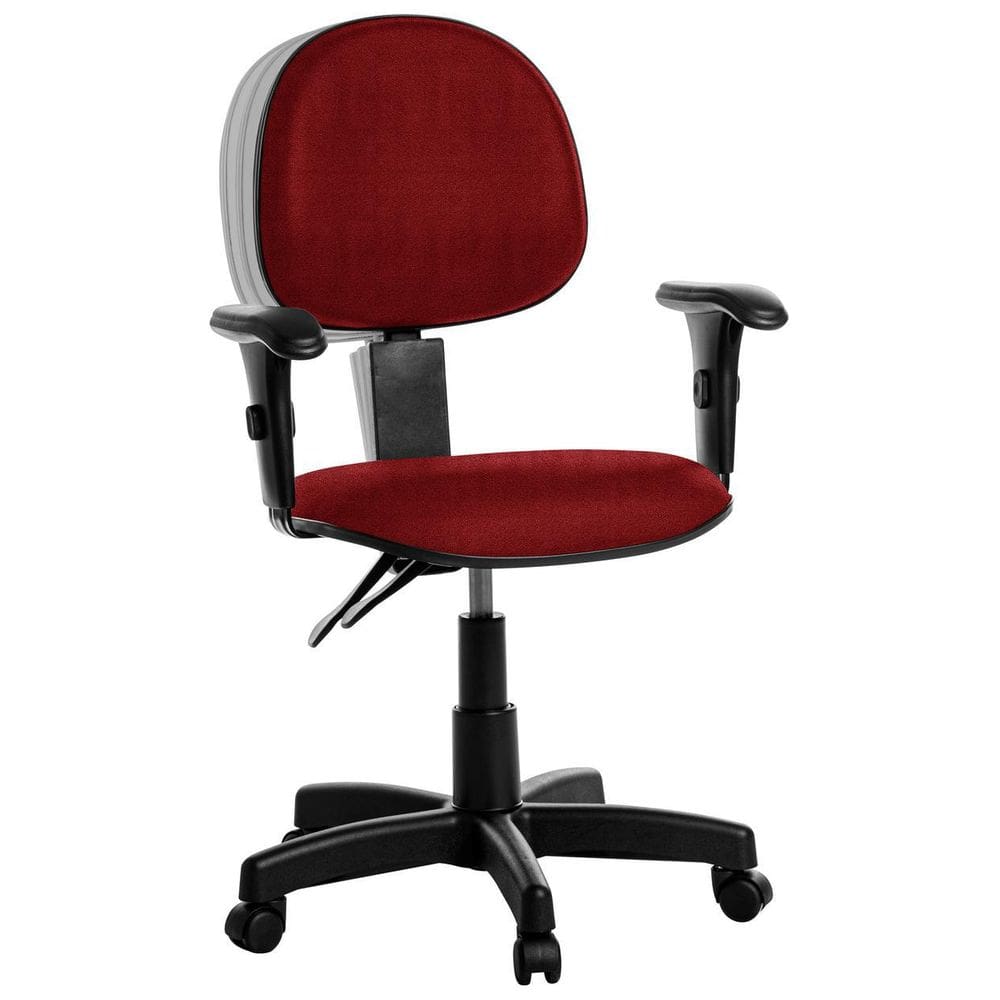 Cadeira Ergonômica Executiva Com Braço Rcp Vermelho