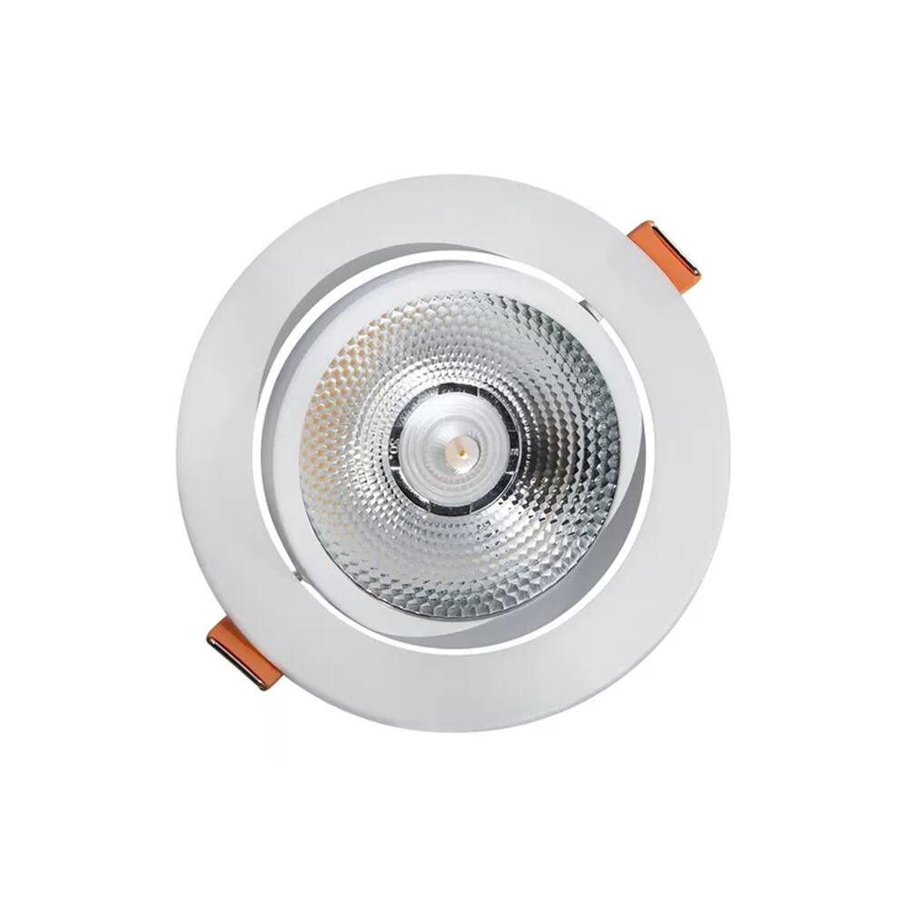 Spot Refletor Led Regulável Embutido COB 15W IP20 3000K
