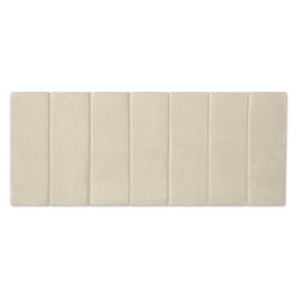 Modulo Cabeceira Estofada Tiras 20X60Cm Queen King Palha