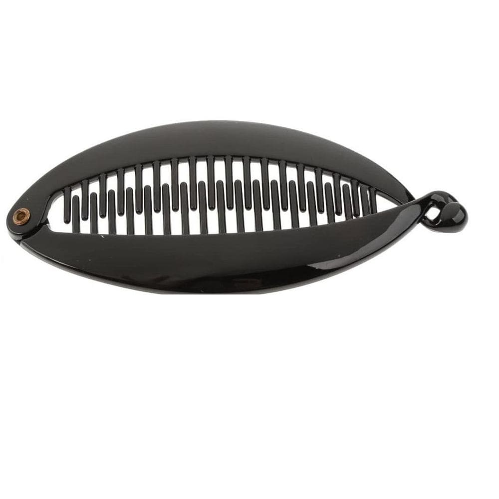 Presilha De Plástico Pra Cabelo Estilo Banana Preto