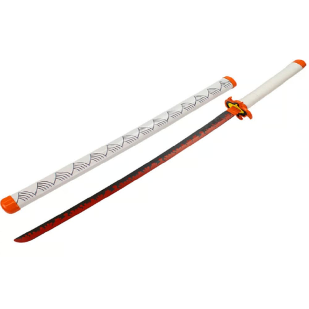 Espada Decorativa Japonesa Katana Branca Samurai Modelo A 75cm