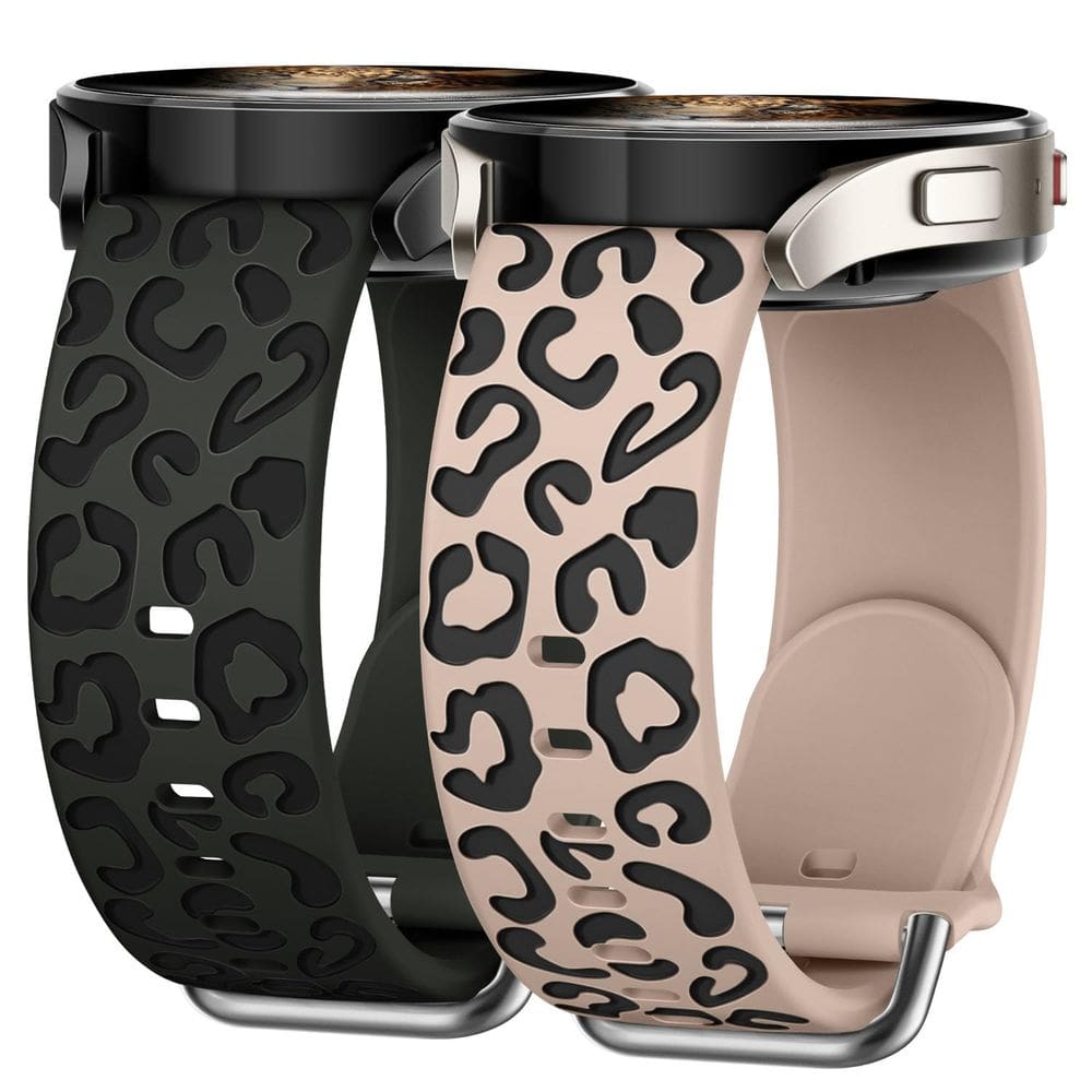 Pulseira de relógio Knossen Leopard gravada compatível com Samsung 40/44 mm