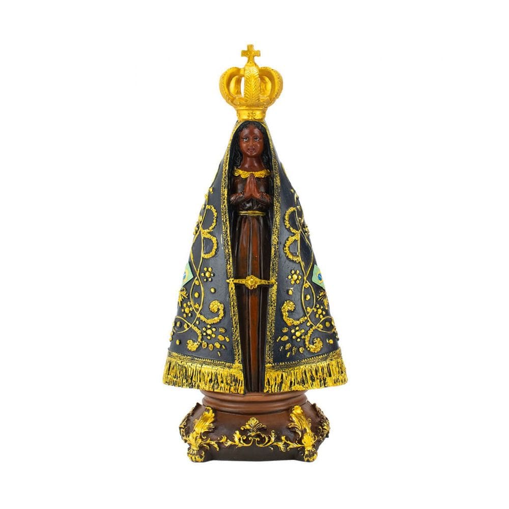 Nossa Senhora Aparecida Reza Ave Maria 33cm - Enfeite Resina