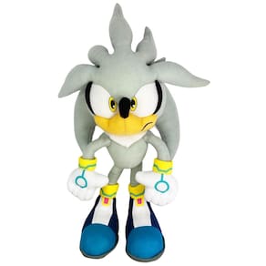 Boneca de pelúcia Great Eastern GE-98960 Sonic The Hedgehog 33 cm prata
