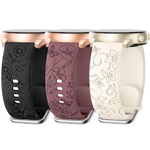 Pulseiras de relógio SuperNana Flower Gravadas para Samsung Galaxy