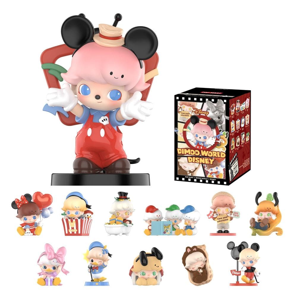 Bonecos de ação POP MART DIMOO World × Disney Series