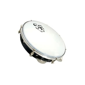 Pandeiro Profissional 10 Sp Percussion Pele Leitosa - Preto