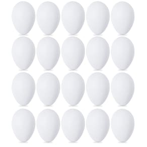 Ovos de plástico Double Couple White, 20 unidades para caça e presente