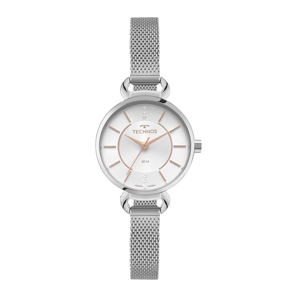 Relógio Technos Feminino Ref: 2035Nbp/1K Elegance Mesh