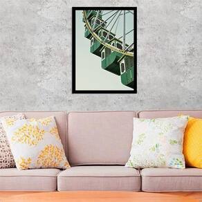 Quadro Fotografia Roda Gigante 24X18Cm - Com Vidro