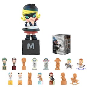 Blind Box Figures POP MART Estátuas de aniversário de Molly