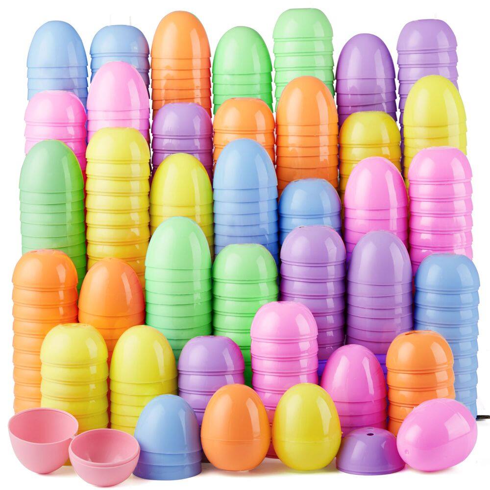 Ovos de Páscoa de plástico JOYIN 25 unidades em cores pastel 5,8 cm