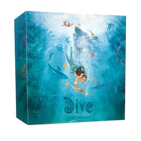 Jogo de tabuleiro Sit Down! Cartões oceânicos transparentes exclusivos da Dive