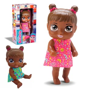 Boneca Baby Belatrix Negra Bebê Em Vinil 18cm Menina Silmar