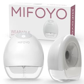 Bomba de leite portátil portátil MIFOYO elétrica portátil de 24 mm, pacote com 2