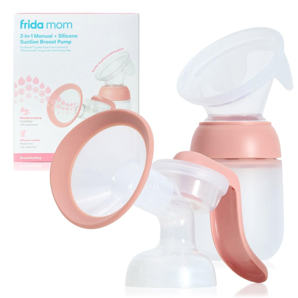 Bomba de mama manual Frida Mom 2 em 1 com coletor de leite