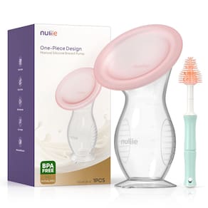 Bomba de mama Nuliie Silicone Manual com tampa 120 ml sem BPA