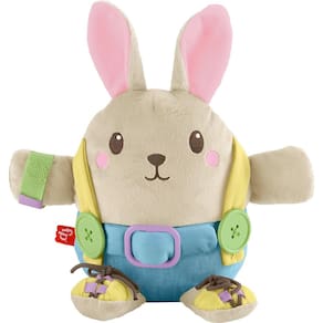 Brinquedo educacional Fisher-Price Aprenda a vestir coelhinha com mais de 2 anos