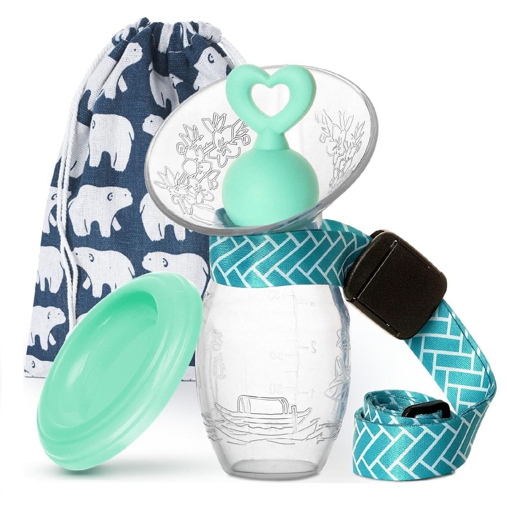 Bomba de mama manual Bumblebee com caixa de presente Milk Saver de 90 ml